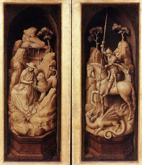 WEYDEN, Rogier van der Sforza Triptych Germany oil painting art